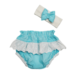 Blue Lace Φουφουλίτσα με ασορτί κορδελίτσα