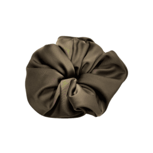 Khaki satin Scrunch