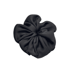 Black satin Scrunch