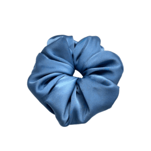Indigo satin Scrunch