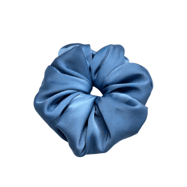 Indigo satin Scrunch