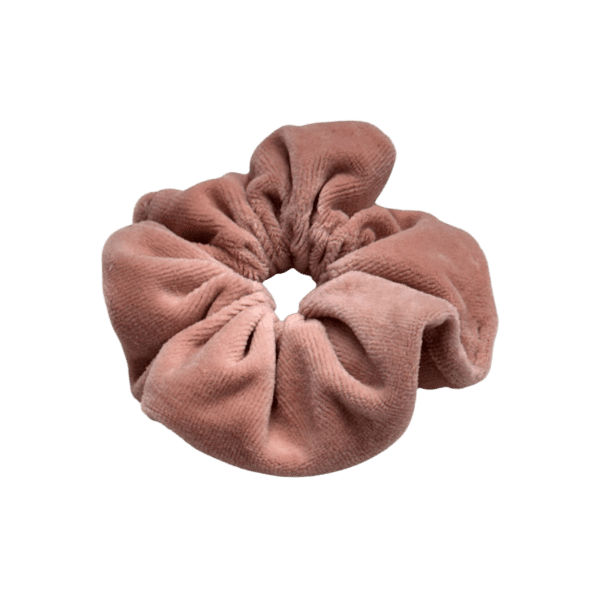 Peach velvet Scrunch