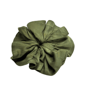Olive silk Scrunch
