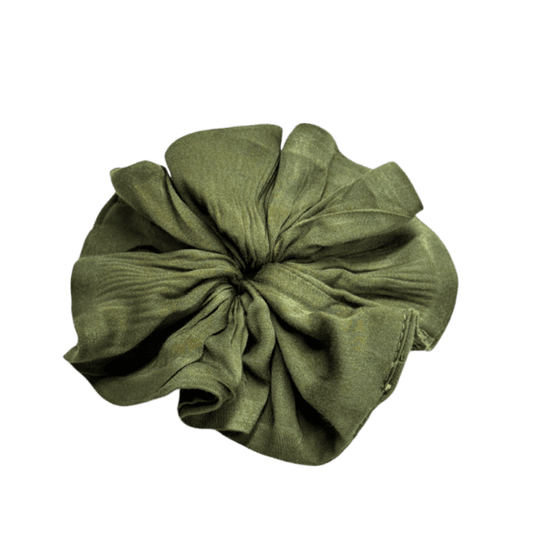 Olive silk Scrunch