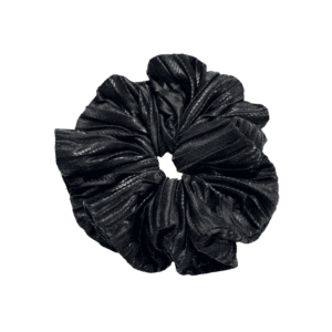 Black satin Scrunch