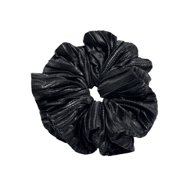 Black satin Scrunch