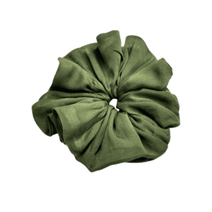 Olive silk Scrunch