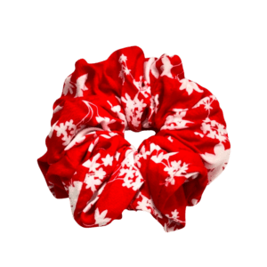 Red flowers cotton Scrunch